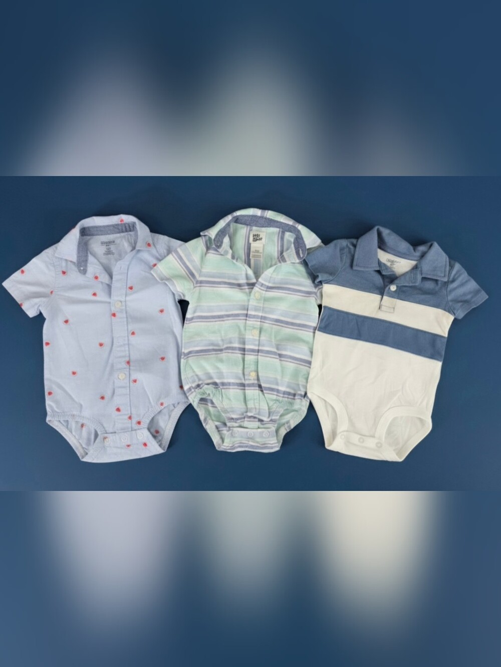 OshKosh B'Gosh Polo-Style Bodysuit Bundle 12 Months